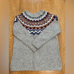 J. Jill Tunic Length Ragged Sweater